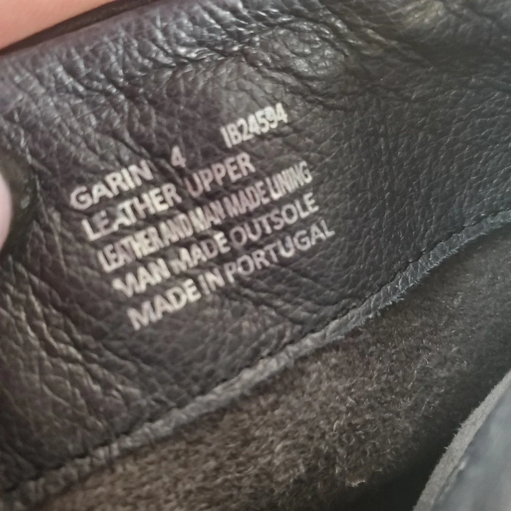 Miz Mooz Garin Womens Boots Sz 10.5 - 11 Black Leather Side Zip Round Toe Block